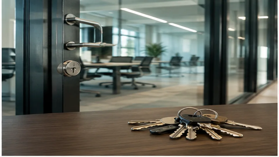 Editorial image of secure entry hardware for business lockout service guidance in Atherton