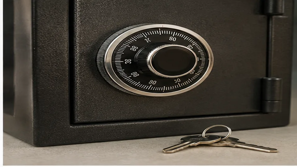 Editorial image of business door hardware and organized keys for safe opening and lock service planning in Atherton
