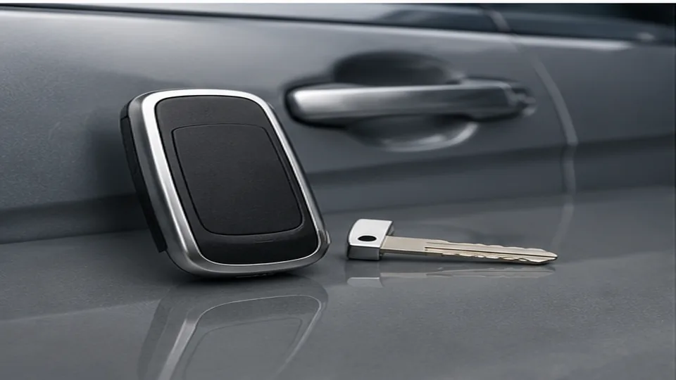 Editorial image of vehicle key and lock details for smart car key replacement planning in Atherton